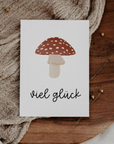 Postkarte Glück - Fliegenpilz