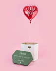 Überraschungsbox Herz-Folienballon I love you