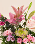 Muttertagsset Blumen mit Schokolade und Karte