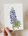 Grußkarte Blume Lupinen