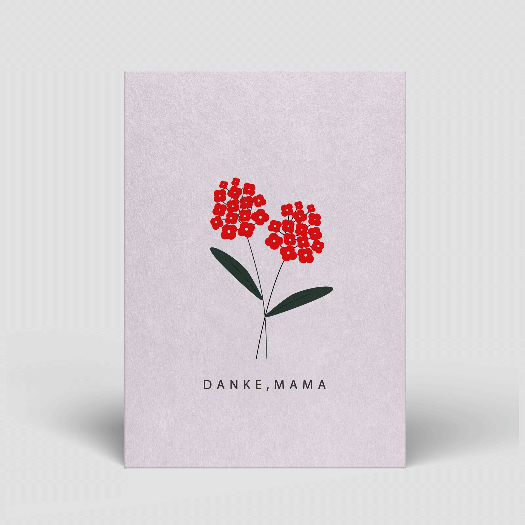 Grußkarte Muttertag - Danke Mama