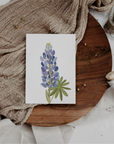 Grußkarte Blume Lupinen