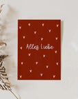 Grußkarte Alles Liebe