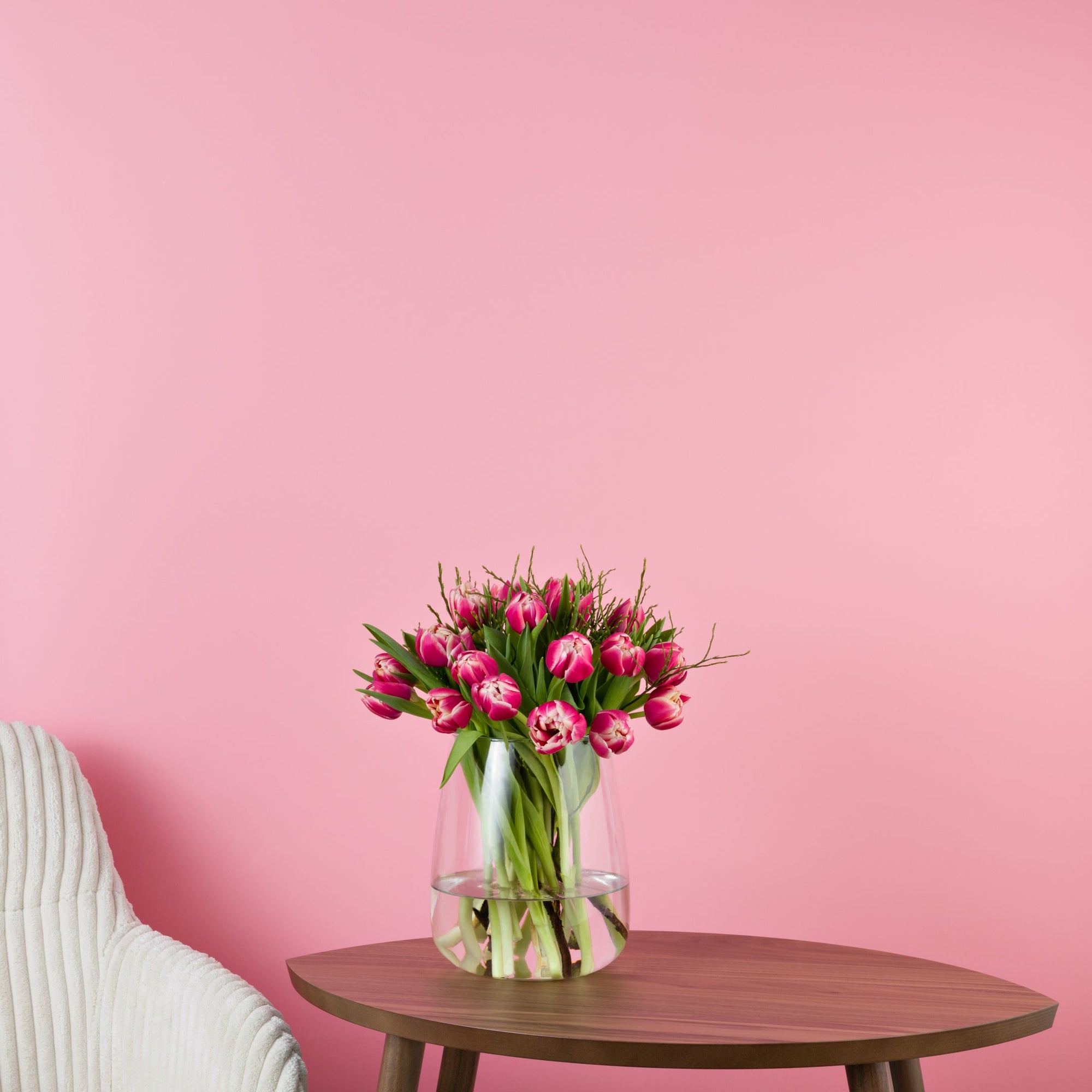 Columbus-Tulpenstrauss in Rosa und Weiss