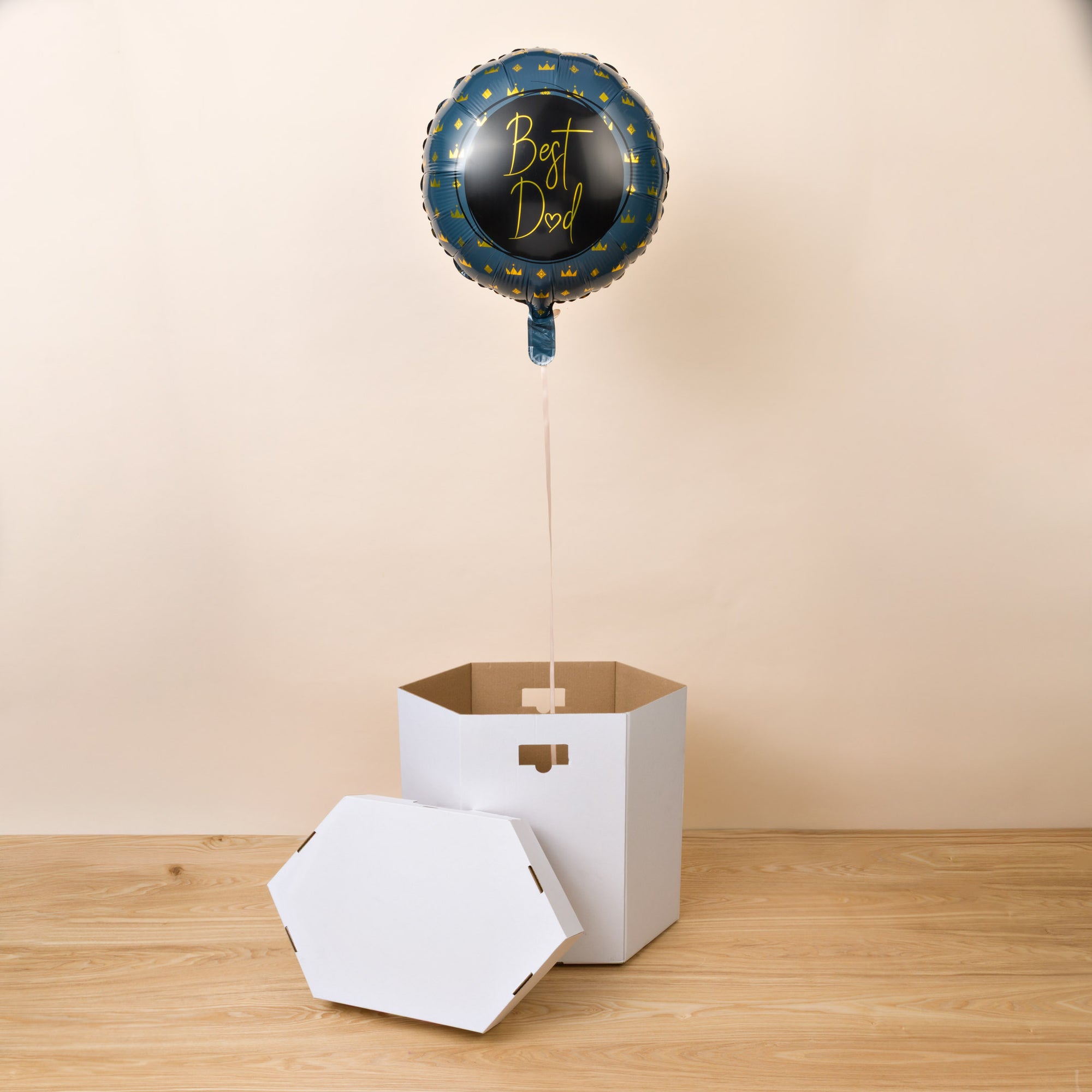 Überraschungsbox Vater-Folienballon Best Dad