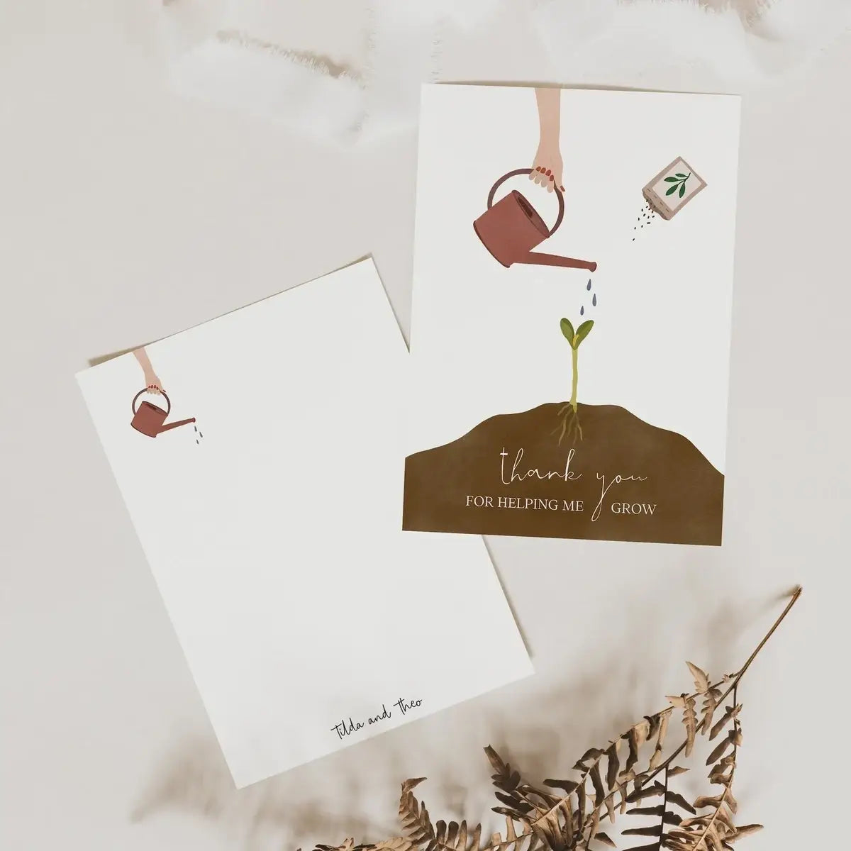 Grußkarte- Help me Grow