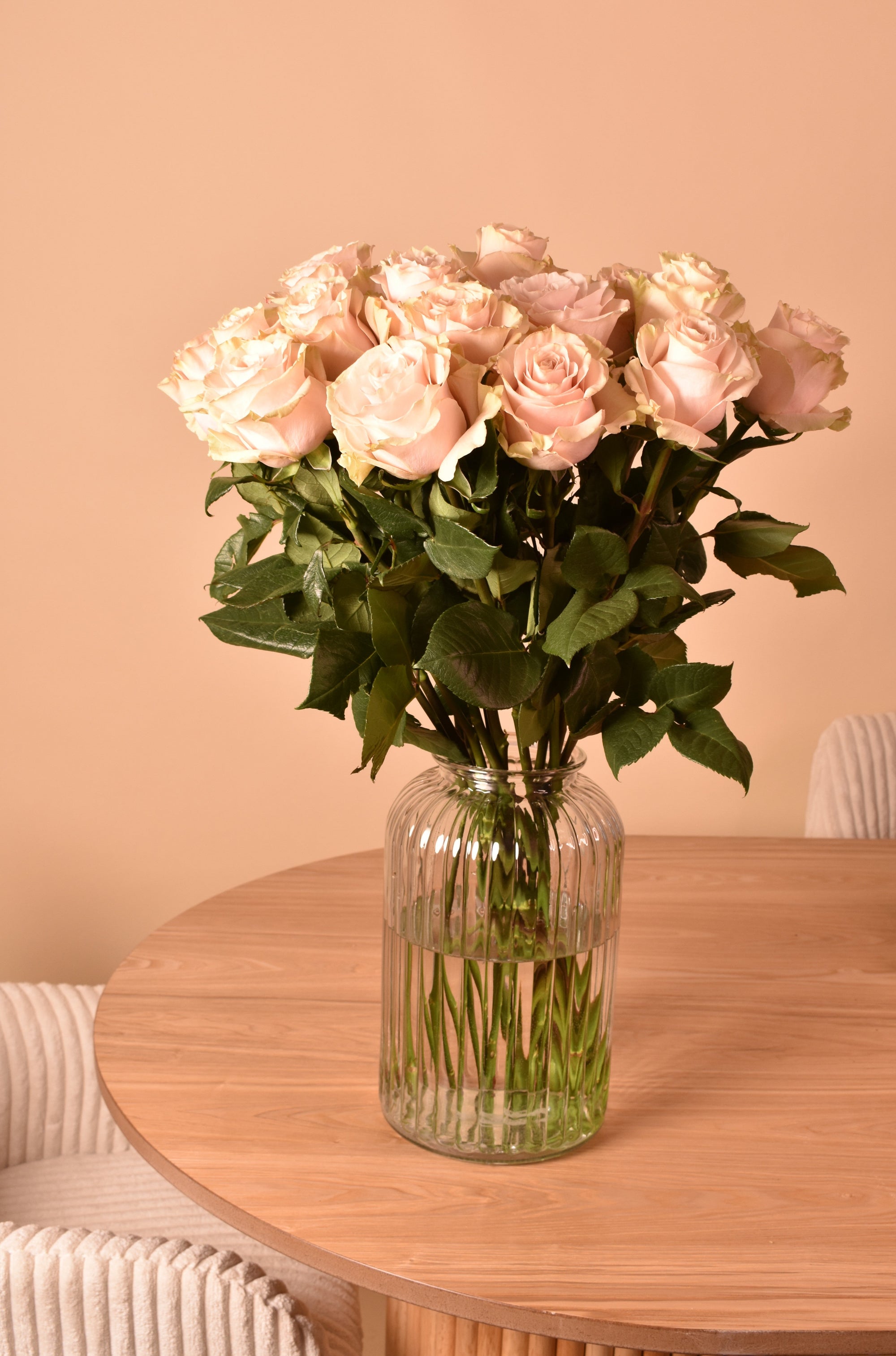 Nahaufnahme rosa Rosenblüten