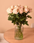 Nahaufnahme rosa Rosenblüten